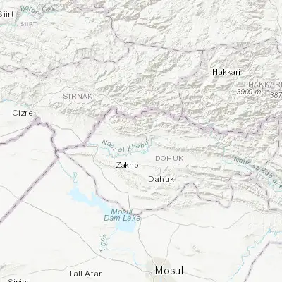 Map showing location of Batifa (37.174540, 43.012330)