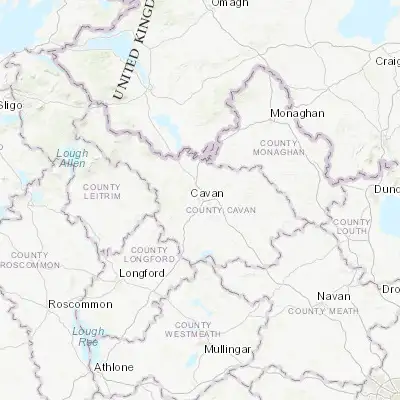 Map showing location of Cavan (53.990830, -7.360560)