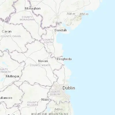 Map showing location of Drogheda (53.718890, -6.347780)