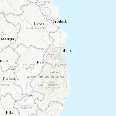 Map showing location of Dundrum (53.290670, -6.257140)