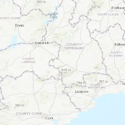 Map showing location of Tipperary (52.473330, -8.155830)