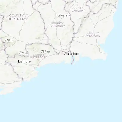 Map showing location of Trá Mhór (52.162350, -7.152440)