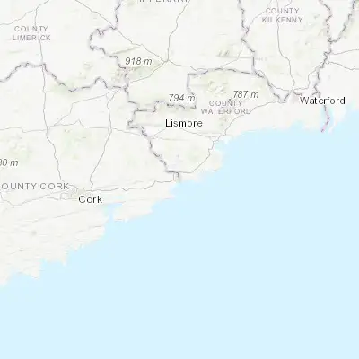Map showing location of Youghal (51.950000, -7.850560)