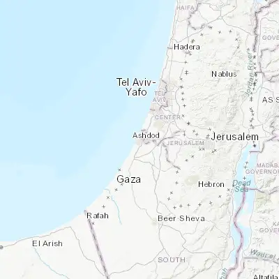 Map showing location of Ashdod (31.792130, 34.649660)