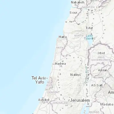 Map showing location of Binyamina-Giv'at Ada (32.518240, 34.953980)