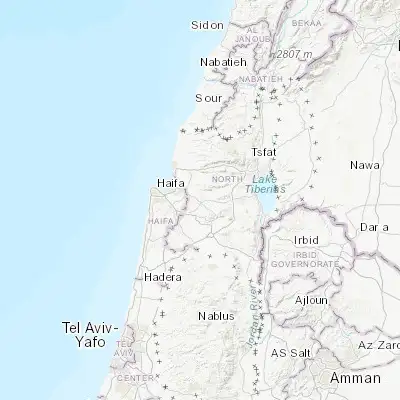 Map showing location of Bīr el Maksūr (32.777320, 35.220690)