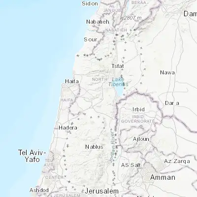 Map showing location of Dabbūrīya (32.692560, 35.371230)