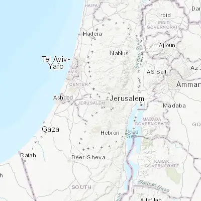 Map showing location of ‘Ein Naqūbā (31.793660, 35.120640)