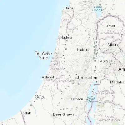Map showing location of El‘ad (32.049840, 34.953820)