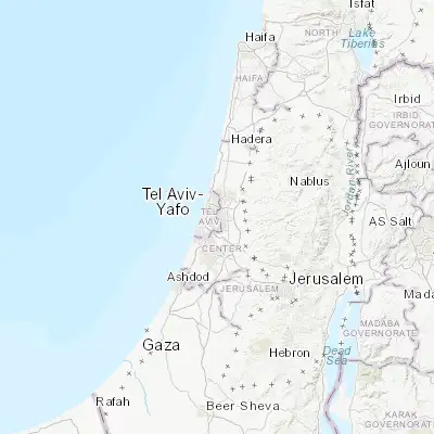 Map showing location of Giv'at Shmuel (32.078170, 34.848580)