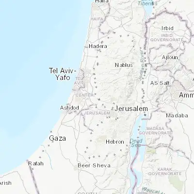 Map showing location of Hashmonaim (31.929730, 35.021500)