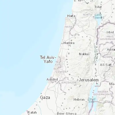 Map showing location of Herzliya Pituah (32.174090, 34.802800)