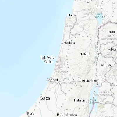 Map showing location of Herzliya (32.166270, 34.825360)
