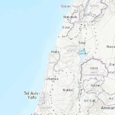 Map showing location of Ibṭīn (32.761500, 35.114020)