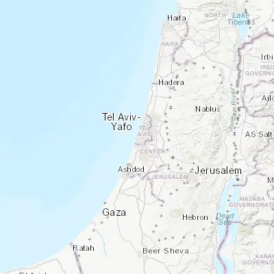 Map showing location of Jaffa (32.050430, 34.752240)