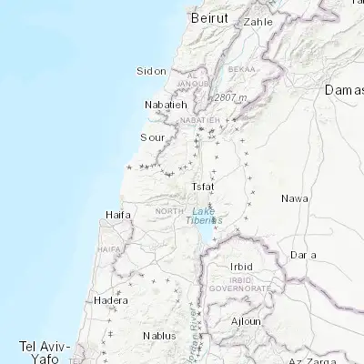 Map showing location of Jīsh (33.022160, 35.446940)