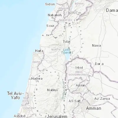 Map showing location of Kafr Kammā (32.721290, 35.441220)