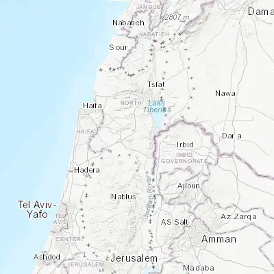Map showing location of Kafr Miṣr (32.645210, 35.421470)