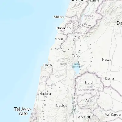 Map showing location of Karmi’el (32.917080, 35.305010)
