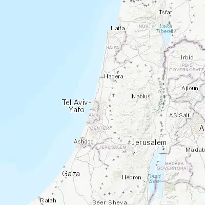 Map showing location of Kfar Saba (32.175000, 34.906940)