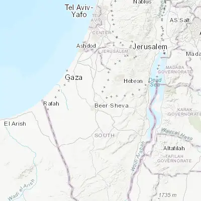 Map showing location of Laqiyya (31.318500, 34.858900)