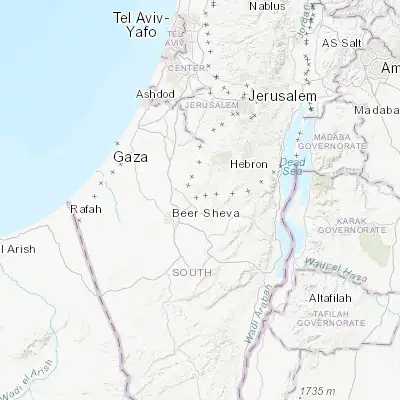Map showing location of Meitar (31.327260, 34.938550)