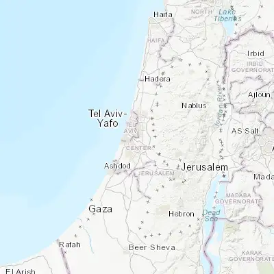 Map showing location of Or Yehuda (32.029230, 34.857880)