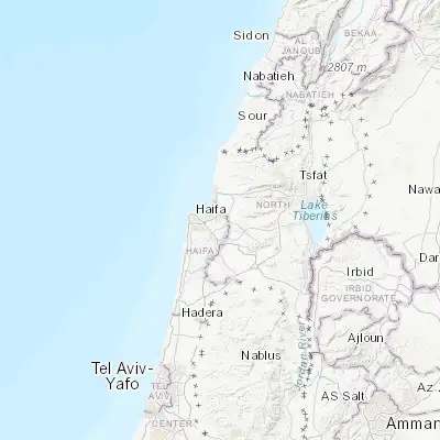 Map showing location of Qiryat Ata (32.811490, 35.113230)