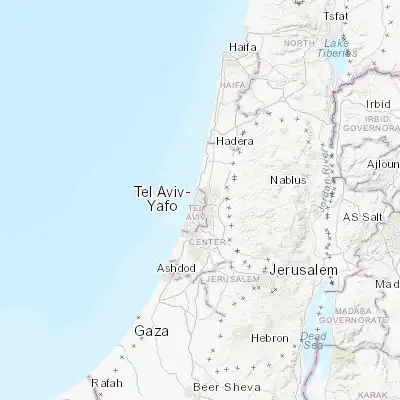 Map showing location of Ramat HaSharon (32.146130, 34.839400)