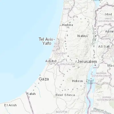 Map showing location of Reẖovot (31.894210, 34.811990)