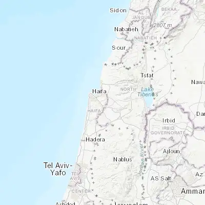 Map showing location of Rekhasim (32.749070, 35.099010)