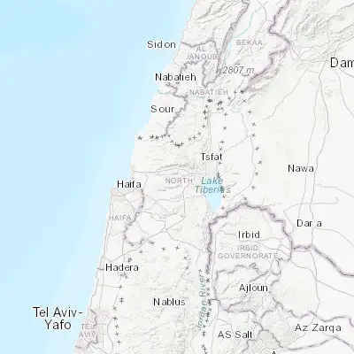 Map showing location of Sallama (32.894430, 35.369310)
