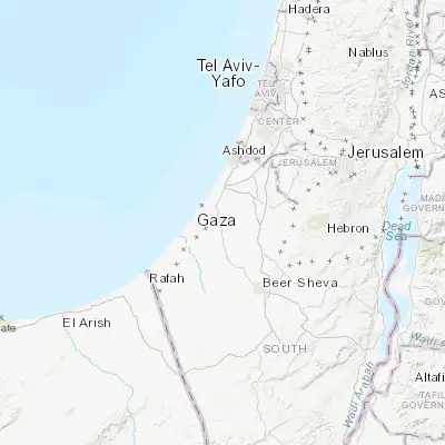Map showing location of Sederot (31.525000, 34.596930)