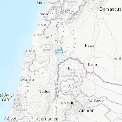 Map showing location of Tel Qatsir (32.705450, 35.617610)