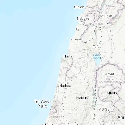 Map showing location of Tirat Karmel (32.760210, 34.971830)