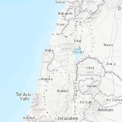 Map showing location of Yāfā (32.689230, 35.278320)