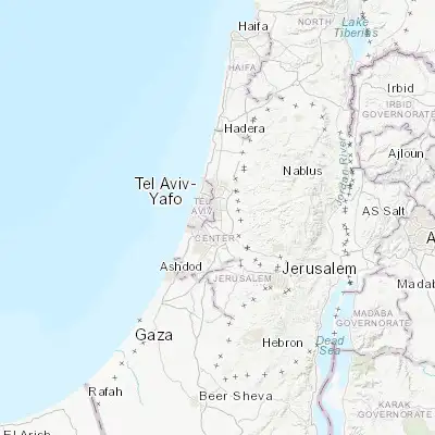 Map showing location of Yehud (32.033170, 34.890910)