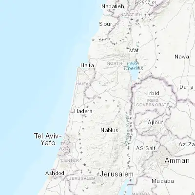 Map showing location of Zalafa (32.548050, 35.185200)