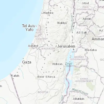 Map showing location of Ẕur Hadassa (31.719120, 35.097080)