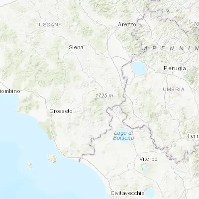 Map showing location of Abbadia San Salvatore (42.881200, 11.672200)