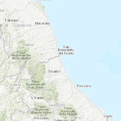 Map showing location of Alba Adriatica (42.831760, 13.925900)