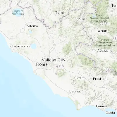 Map showing location of Albuccione (41.952450, 12.698730)