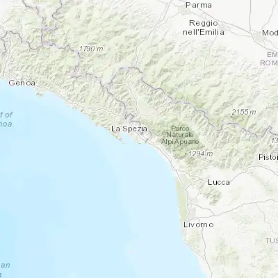Map showing location of Ameglia (44.070890, 9.966000)