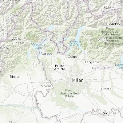 Map showing location of Appiano Gentile (45.734990, 8.981030)