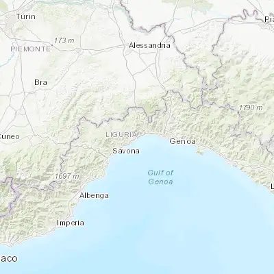 Map showing location of Arenzano (44.405210, 8.683150)