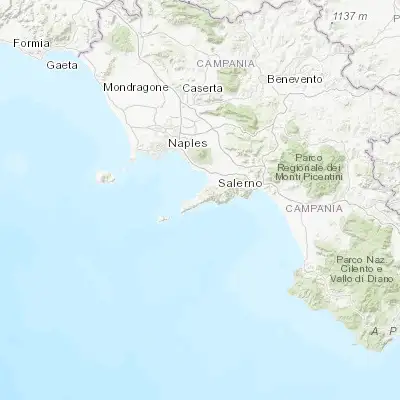 Map showing location of Arola-Preazzano (40.633330, 14.433330)