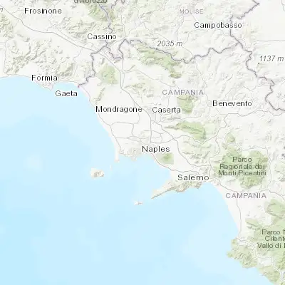 Map showing location of Arzano (40.909590, 14.265190)