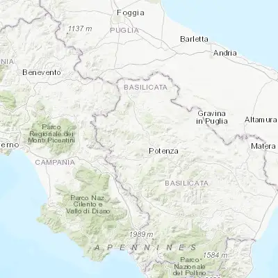Map showing location of Avigliano (40.732910, 15.720040)