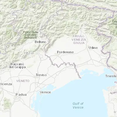 Map showing location of Azzano Decimo (45.909370, 12.664200)