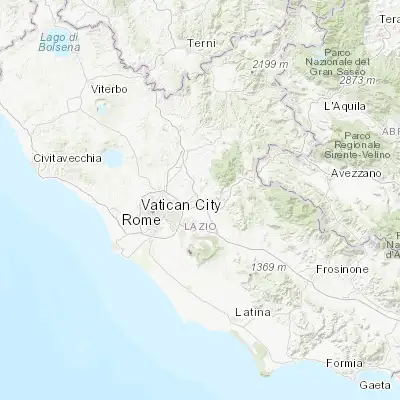 Map showing location of Bagni di Tivoli (41.950000, 12.716670)